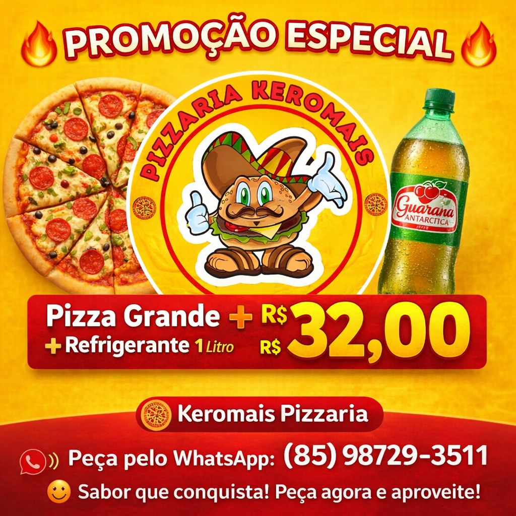 Pizza Grande + Refri 1 Litro
