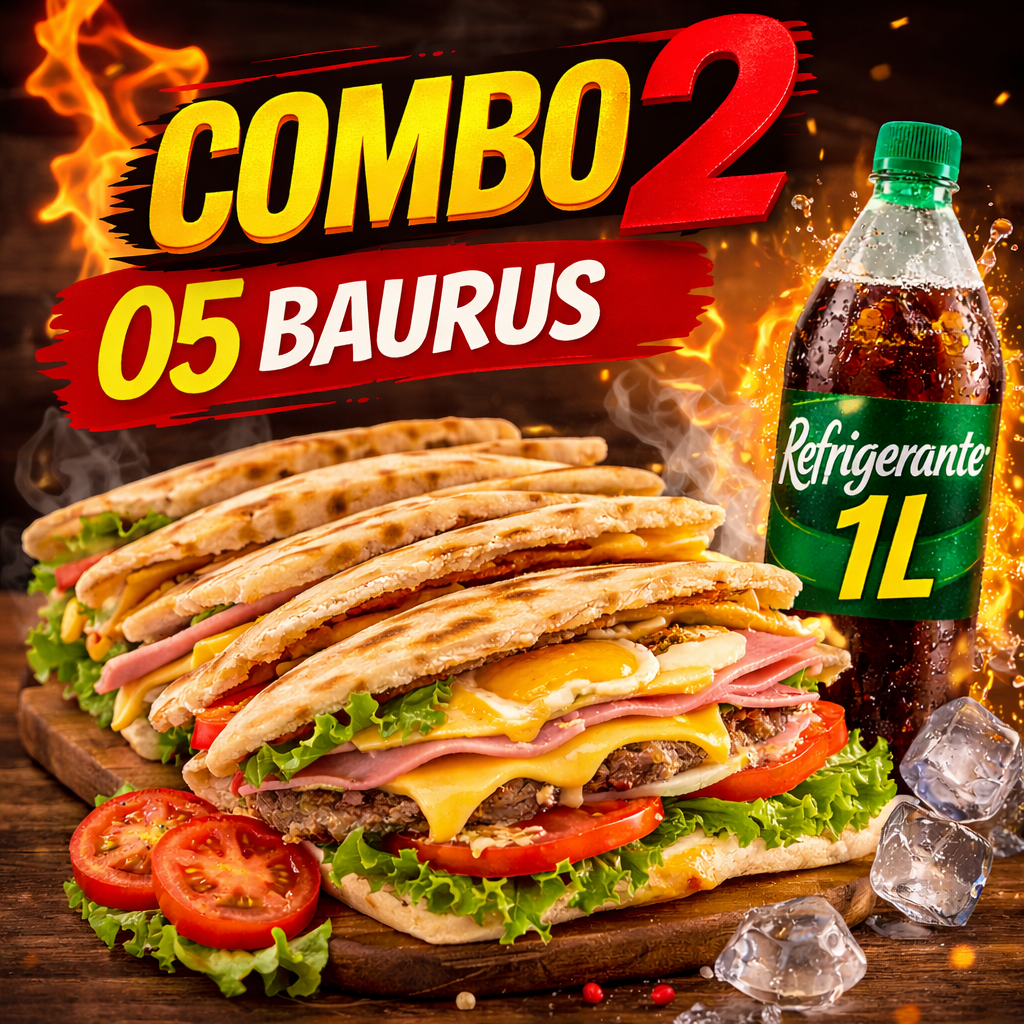 Combo 2 - 5 Baurus + Refri 1L