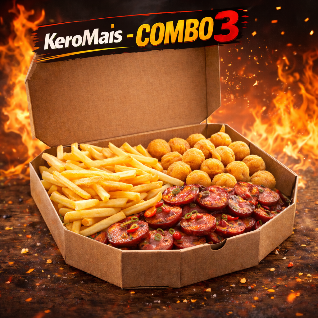 Combo 3 - Batata Frita + Calabresa + Bolinhas